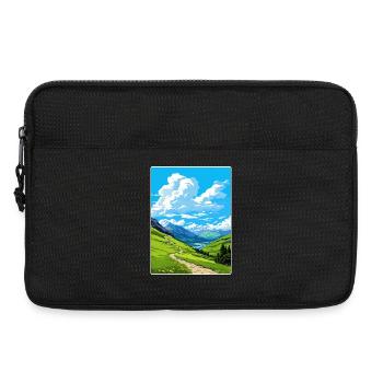 Stilfser Joch Italien Reise Poster Souvenir Malerei WPA - Laptoptasche 13" - Schwarz - Vorne