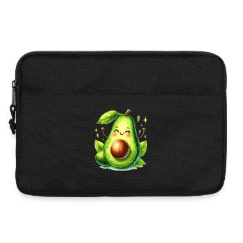 Avocado witzig positiv Optimismus Geschenk - Laptoptasche 13" - Schwarz - Vorne