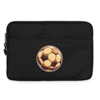 Graphisme rétro football - Sacoche pour ordinateur portable 13 pouces - noir - Devant