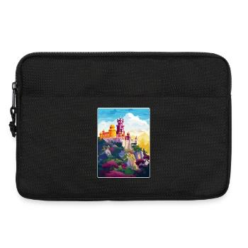 Sintra Portugal Affiche de voyage Peinture Souvenir WPA - Sacoche pour ordinateur portable 13 pouces - noir - Devant