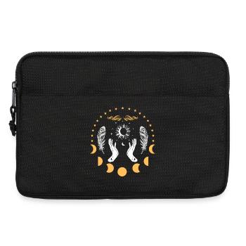 Celestial Hands Mondaufgang - Laptoptasche 13" - Schwarz - Vorne