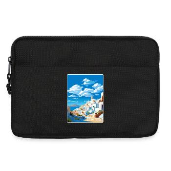 Astypalée Grèce Affiche de voyage Peinture Souvenir WPA - Sacoche pour ordinateur portable 13 pouces - noir - Devant