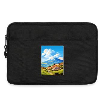 Berg Vardousia Griechenland Reiseposter Souvenir WPA - Laptoptasche 13" - Schwarz - Vorne