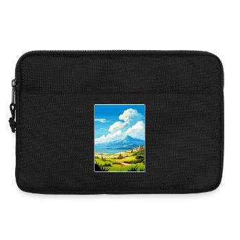 Mount Dirfi Griechenland Reiseposter Souvenir Farbe WP - Laptoptasche 13" - Schwarz - Vorne