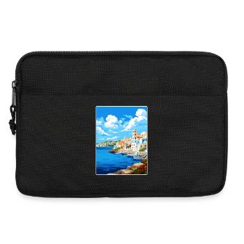 Agios Nikolaos Griechenland Reiseposter Souvenir WPA - Laptoptasche 13" - Schwarz - Vorne