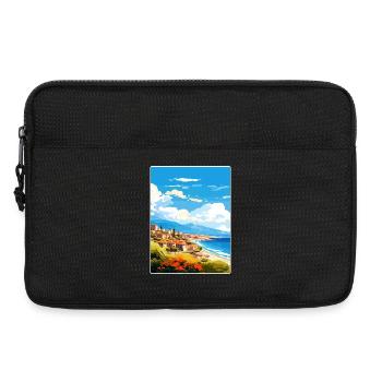 Kalamata Griechenland Reise Poster Souvenir Farbe WPA - Laptoptasche 13" - Schwarz - Vorne
