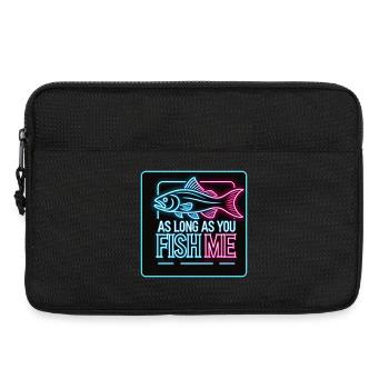 Solange du mich fischst Barsch Design - Laptoptasche 13" - Schwarz - Vorne