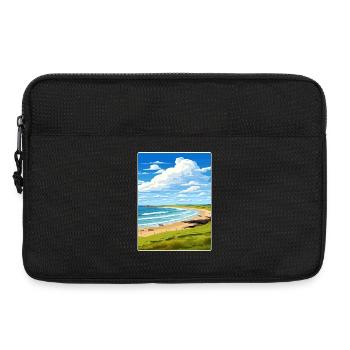 Constantine Bay Cornwall England Reiseposter WPA - Laptoptasche 13" - Schwarz - Vorne