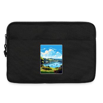 Helford River Angleterre Affiche de voyage Souvenir WPA - Sacoche pour ordinateur portable 13 pouces - noir - Devant