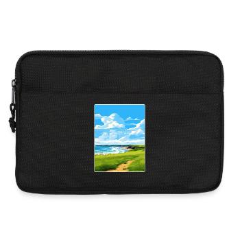 Bude Cornwall England Reiseposter Souvenir WPA - Laptoptasche 13" - Schwarz - Vorne
