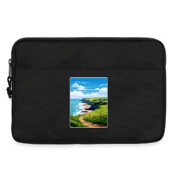 Crackington Haven Cornwall England Reiseposter - Laptoptasche 13" - Schwarz - Vorne
