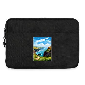 Boscastle Cornwall England Reiseposter Souvenir - Laptoptasche 13" - Schwarz - Vorne