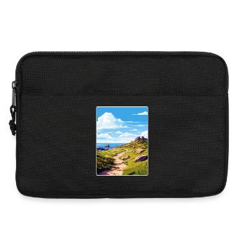 Lands End Cornwall England Reiseposter Souvenir - Laptoptasche 13" - Schwarz - Vorne
