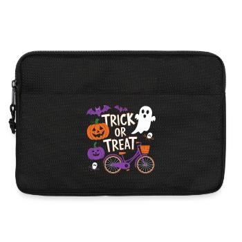 Halloween Fahrrad Süßes oder Saures Design - Laptoptasche 13" - Schwarz - Vorne