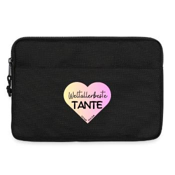 Weltallerbeste Tante- Ich hab dich lieb! - Laptoptasche 13" - Schwarz - Vorne