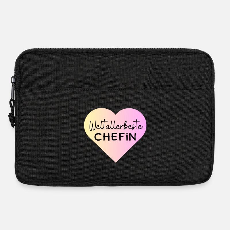 Weltallerbester Chefin! Personalisierbar - Laptoptasche 13" - Schwarz