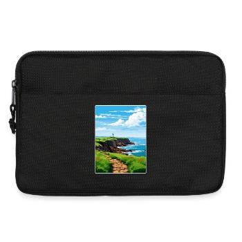 Lizard Point England Reiseposter Souvenir WPA - Laptoptasche 13" - Schwarz - Vorne