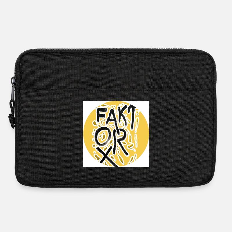 Fake Op Kreis Graffiti - Laptoptasche 13" - Schwarz