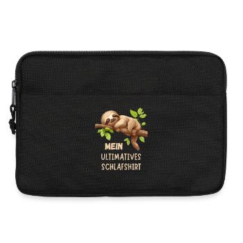 Mein Ultimatives Faultier Schlafshirt Tier Pyjama - Laptoptasche 13" - Schwarz - Vorne