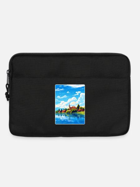 Bodensee Deutschland Europäisches Reiseposter WPA - Laptoptasche 13" - Schwarz