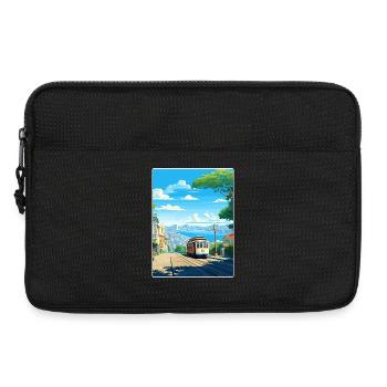 San Francisco Golden Gate Kalifornien Reiseposter - Laptoptasche 13" - Schwarz - Vorne