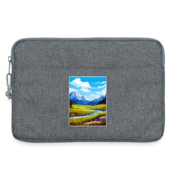 Glacier County Montana Travel Poster Souvenir WPA - Laptop bag 13" - heather grey - Front