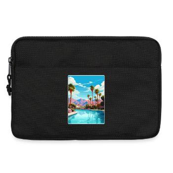 Palm Springs Californie Affiche de voyage Souvenir WPA - Sacoche pour ordinateur portable 13 pouces - noir - Devant