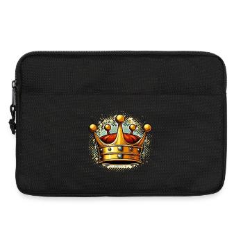 Explosion pop art de la couronne d’or - Sacoche pour ordinateur portable 13 pouces - noir - Devant