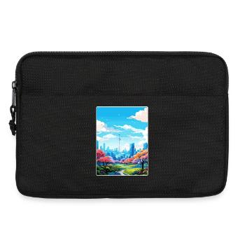 Seoul Südkorea Reise Poster Souvenir Farbe WPA - Laptoptasche 13" - Schwarz - Vorne