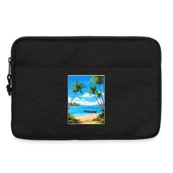Ko Samui Thaïlande Affiche de voyage thaïlandaise Souvenir WPA - Sacoche pour ordinateur portable 13 pouces - noir - Devant