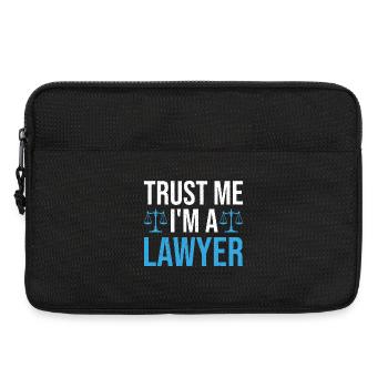 Anwalt Anwältin Trust Me I'm A Lawyer - Laptoptasche 13" - Schwarz - Vorne