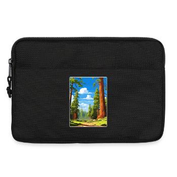 Parc national de Sequoia Californie Affiche de voyage WPA - Sacoche pour ordinateur portable 13 pouces - noir - Devant