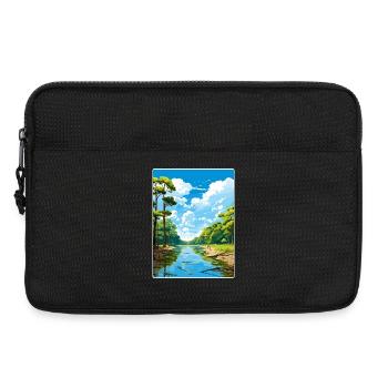 Congaree Nationalpark Reiseposter Souvenir WPA - Laptoptasche 13" - Schwarz - Vorne