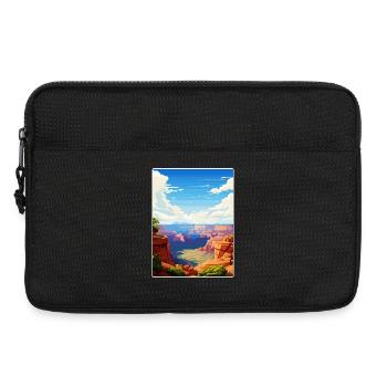 Grand Canyon National Park Arizona Travel Poster - Laptop bag 13" - black - Front