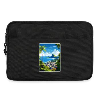 Rio De Janeiro Brazil Travel Poster Souvenir WPA - Laptop bag 13" - black - Front