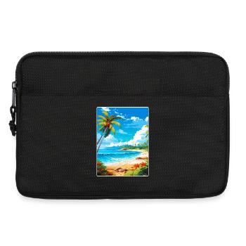 Barbade Caraïbes Voyage Affiche Souvenir Peinture WP - Sacoche pour ordinateur portable 13 pouces - noir - Devant