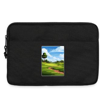 Tpc Boston Golf Club Travel Poster Souvenir WPA - Laptop bag 13" - black - Front