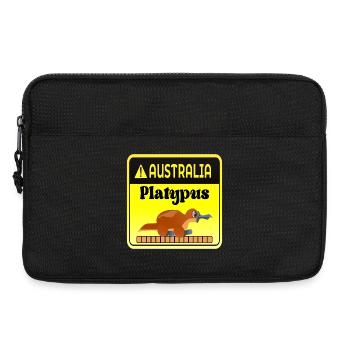 Australien Schnabeltier-Warnung - Säugetiere - Laptoptasche 13" - Schwarz - Vorne