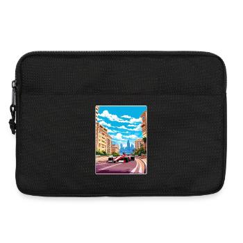 Monaco Circuit Motorsport Rennen Rennen Reise Poster - Laptoptasche 13" - Schwarz - Vorne