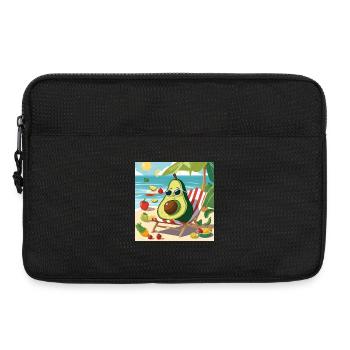 vegan, vegetarian, vegan humor - Laptop bag 13" - black - Front