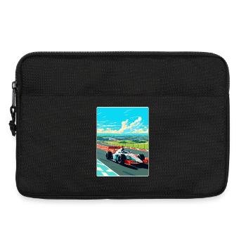 Magny Cours Circuit Motorsport Race France Voyage - Sacoche pour ordinateur portable 13 pouces - noir - Devant