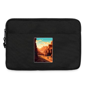 Petra Jordan Reise Poster Souvenir Postkarte Farbe - Laptoptasche 13" - Schwarz - Vorne