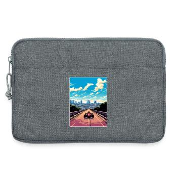 Austin Circuit Motorsport Rennen Texas Reiseposter - Laptoptasche 13" - Grau meliert - Vorne