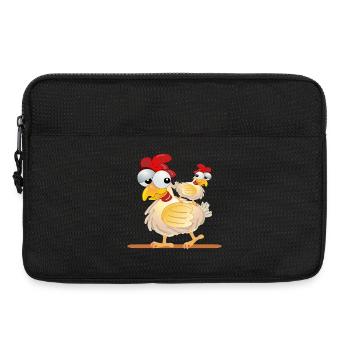 CHICKENS COSTUMES COUPLES - Laptop bag 13" - black - Front