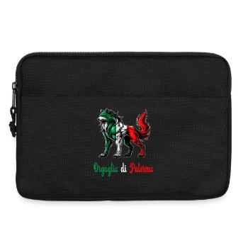 Drapeau de la fierté de Palerme (Italie) - Sacoche pour ordinateur portable 13 pouces - noir - Devant