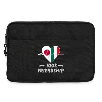 Le Japon et l'Italie : une amitié à 100 % - Sacoche pour ordinateur portable 13 pouces - noir - Devant