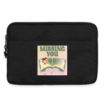 MISSING YOU - HÜHNERBETT - Laptoptasche 13" - Schwarz - Vorne