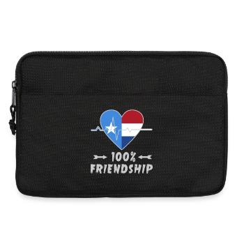 Somalia and the Netherlands 100% friendship - Laptop bag 13" - black - Front
