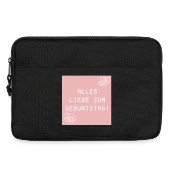 ALLES LIEBE ZUM GEBURTSTAG - HERZEN - Laptoptasche 13" - Schwarz - Vorne