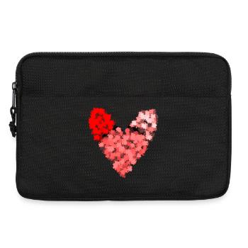 HERZ. PAPA. MAMA. Junggesellinnenabschied. BEBE. KIND. HERZ. FEST - Laptoptasche 13" - Schwarz - Vorne